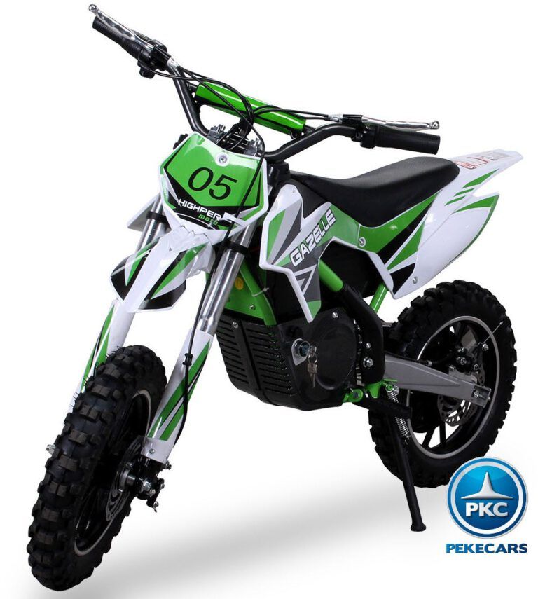 Moto Mini Crossbike Gazelle V W Verde Coches Electricos Para Ni Os